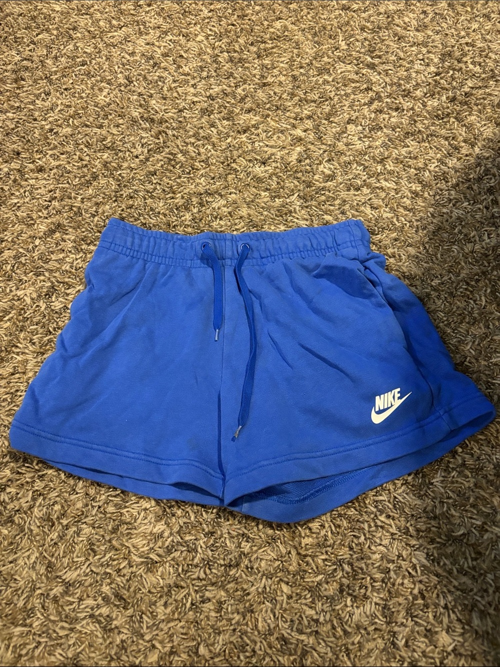 Nike Royal Blue Women's Athletic Drawstring Shorts